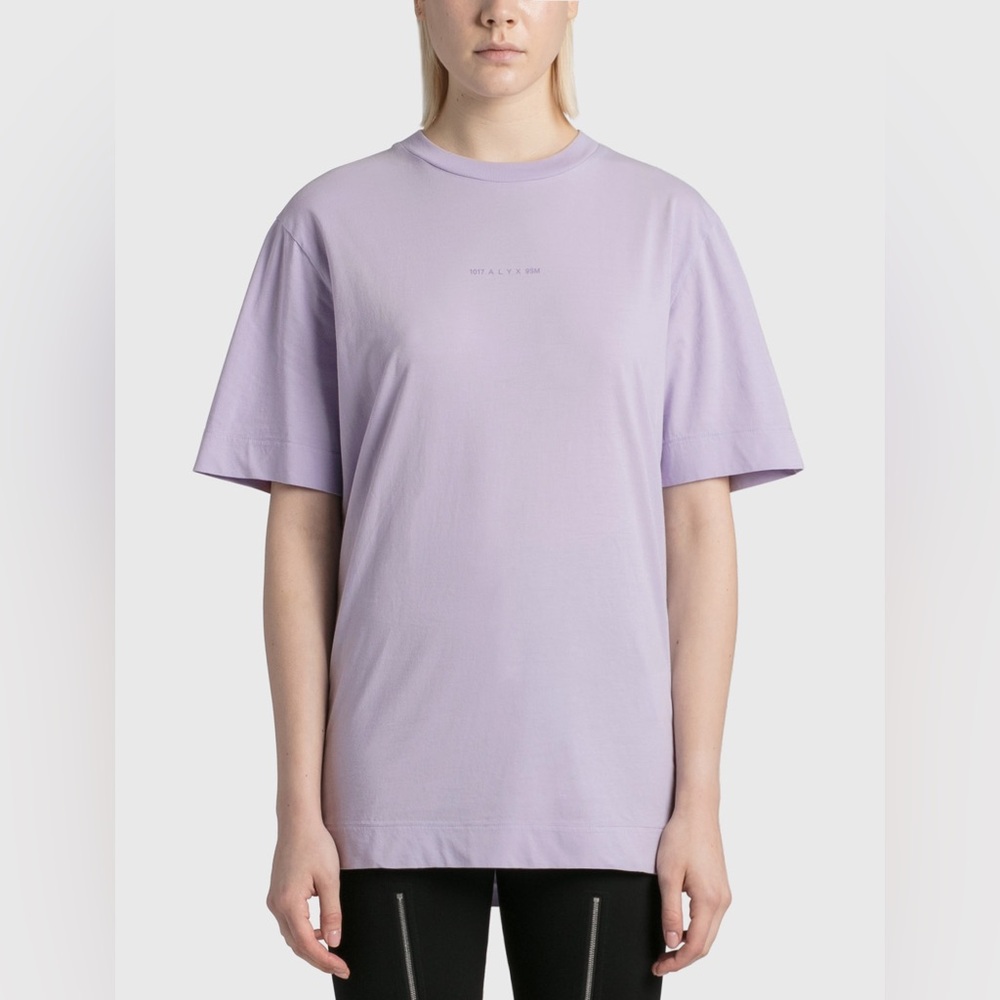1017 ALYX 9SM COLLECTION LOGO T-SHIRT size small Lilac Lavender purple